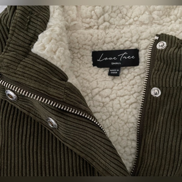 Love Tree Women’s Military Green Fleece Jacket Size:S - Picture 5 of 5